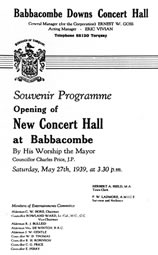 Babbacombe Programme 1919